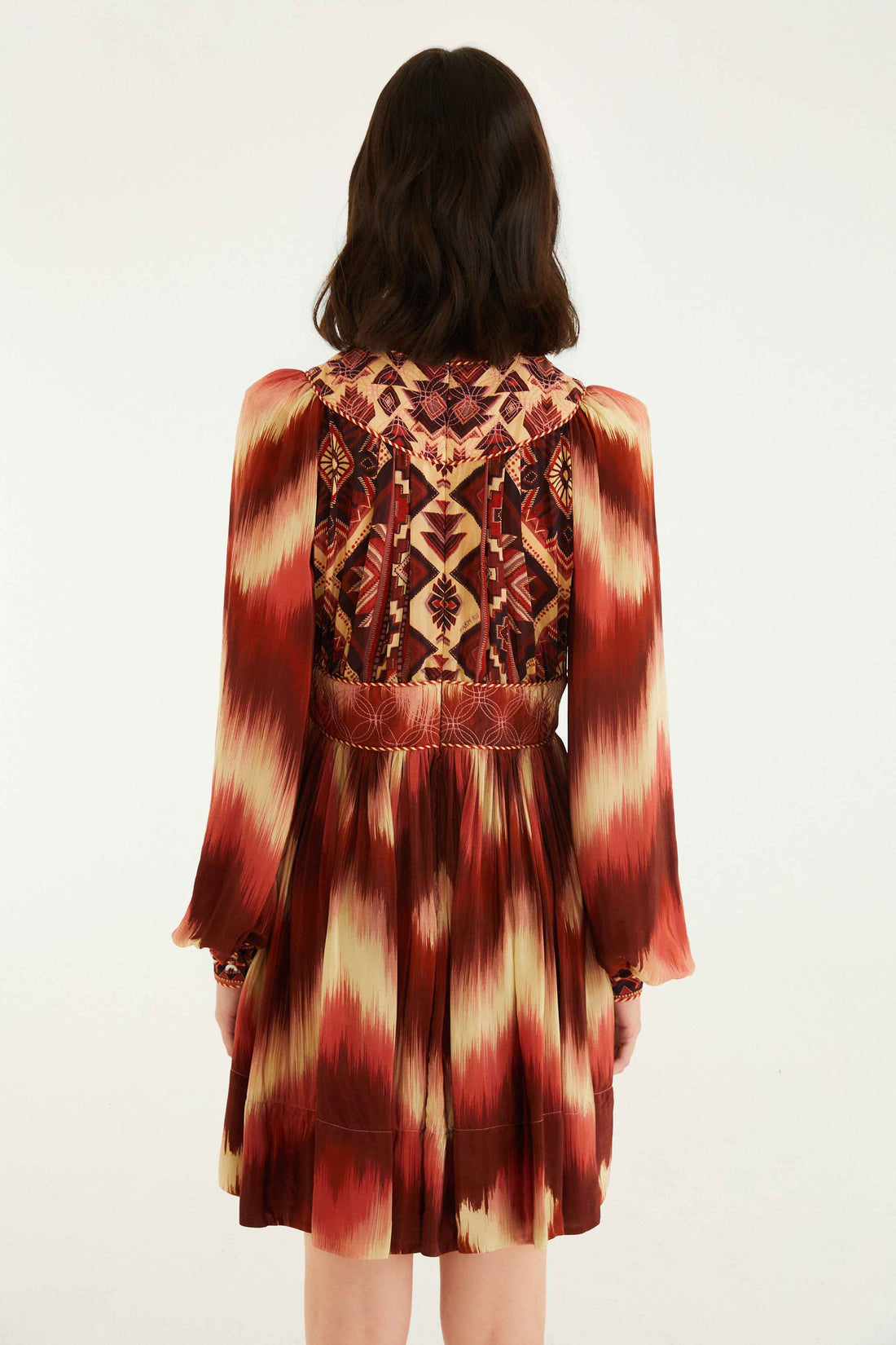 Amanda Striped Tapestry Mini Dress