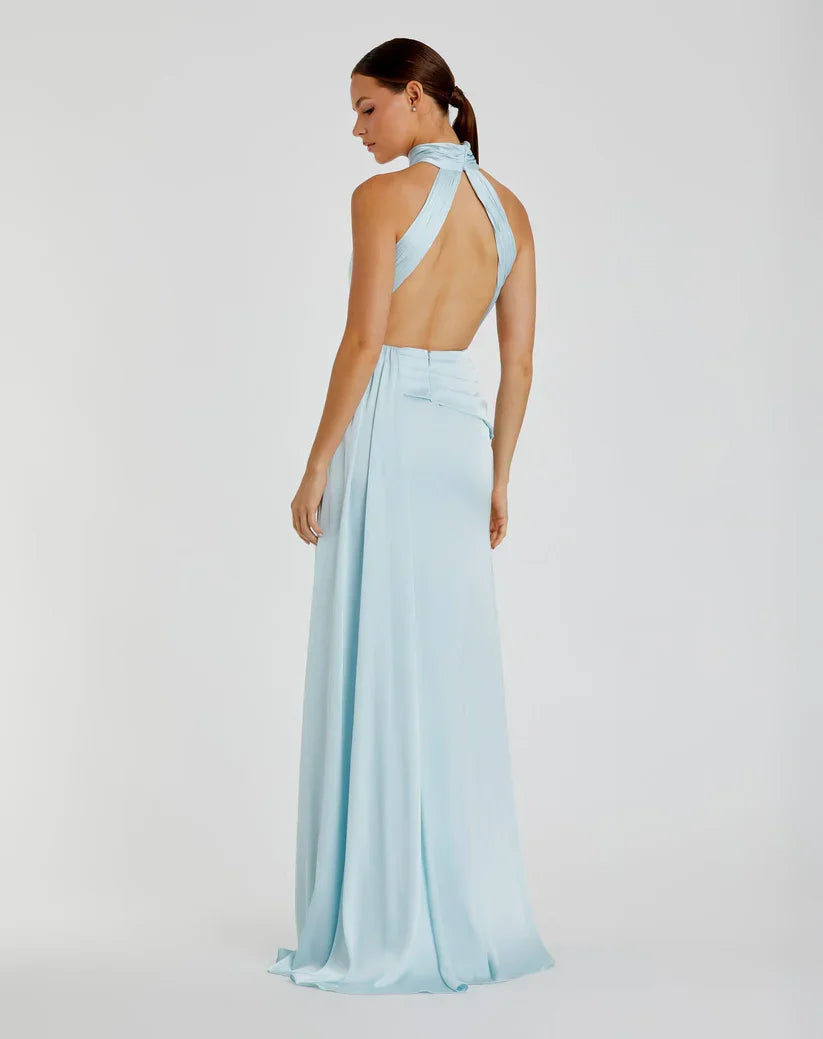 Azure Twist Siren Gown