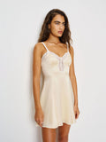 Satin Whisper A-Line Mini Dress