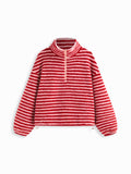 Two-Tone Sherpa Fleece Pullover