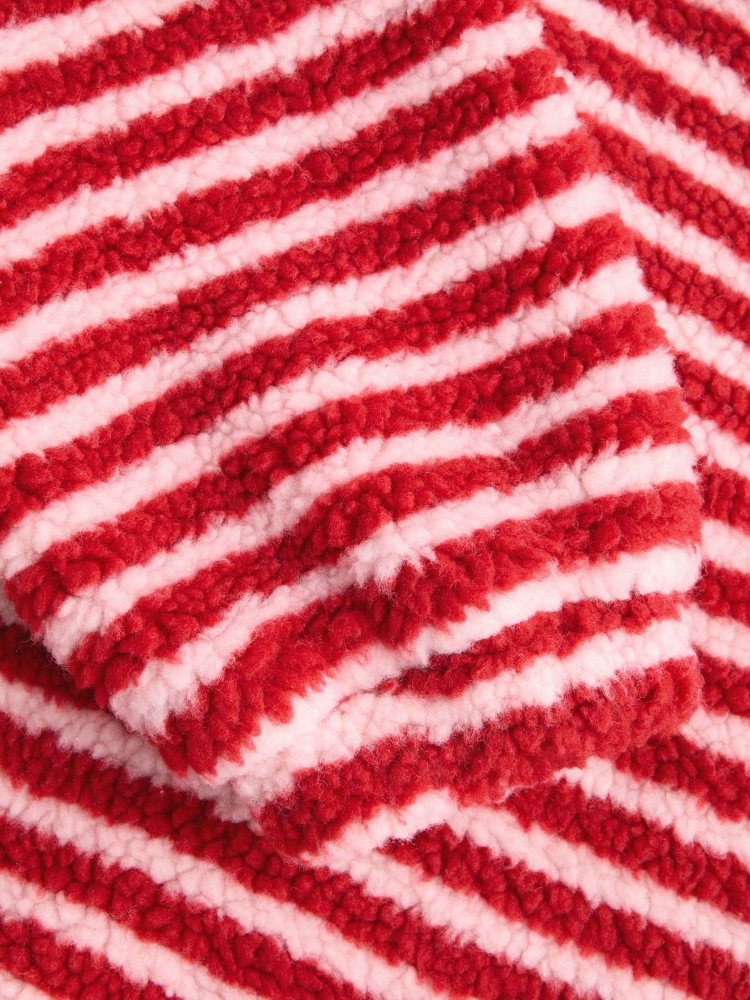 Two-Tone Sherpa Fleece Pullover