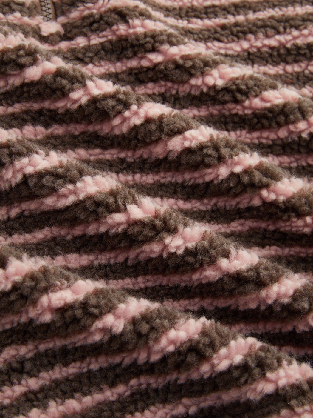Two-Tone Sherpa Fleece Pullover