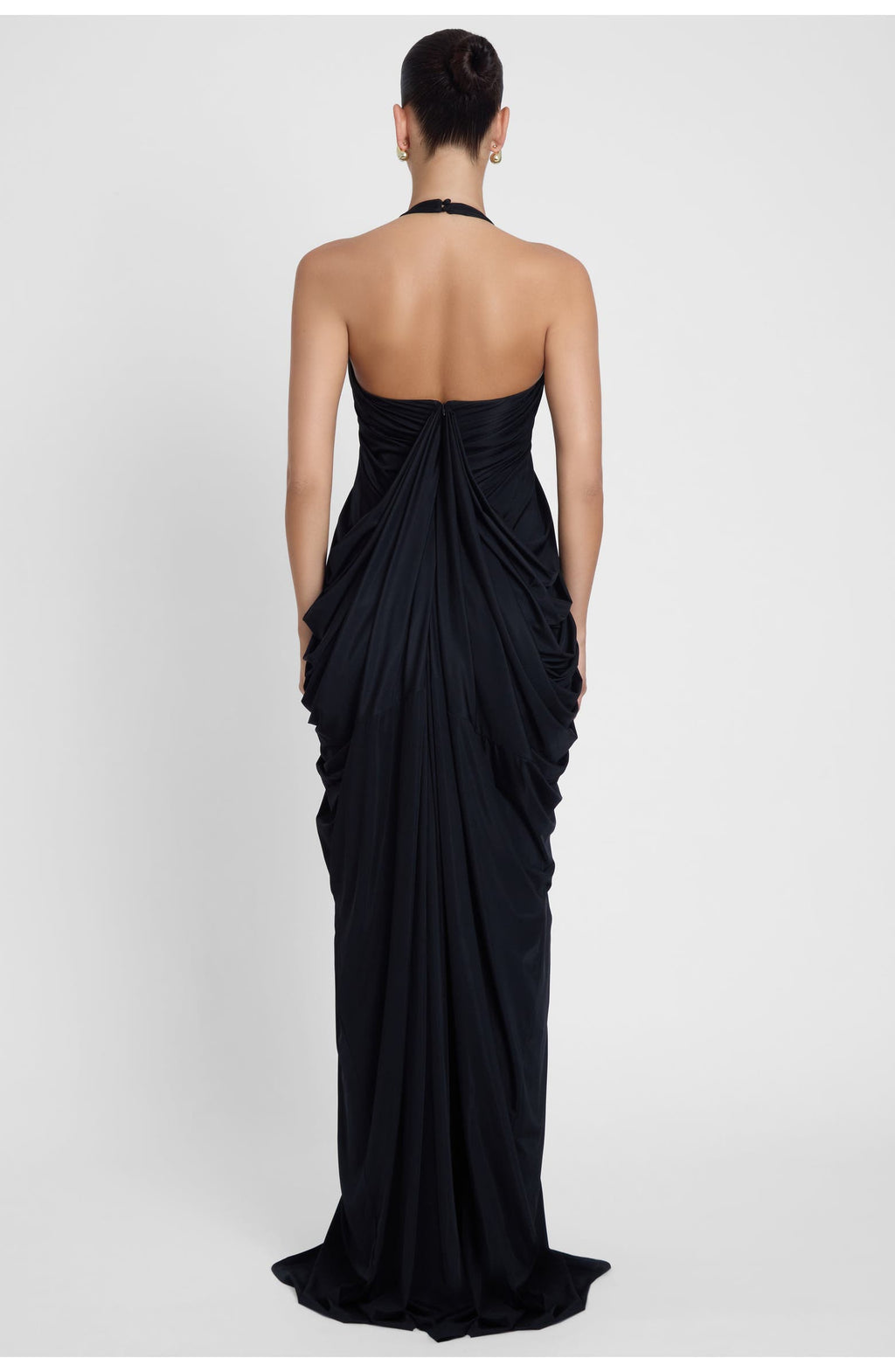 DH PRE-SPRING Series | "Aphrodite" Grecian Plunging Halter Maxi Gown