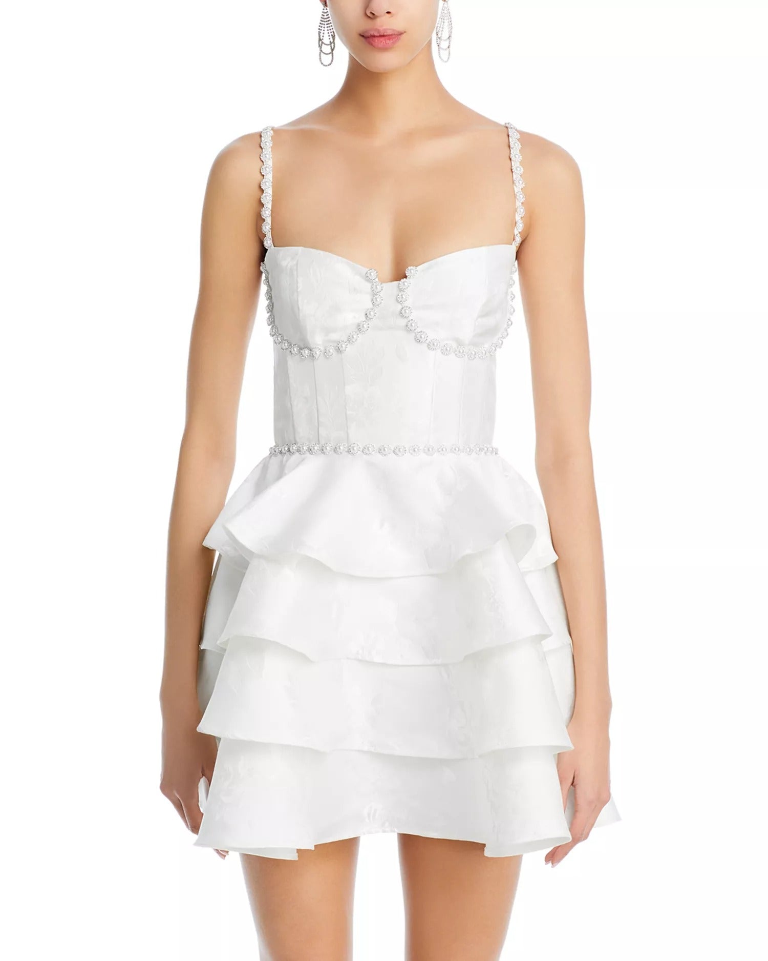 Luciana Embellished Mini Dress