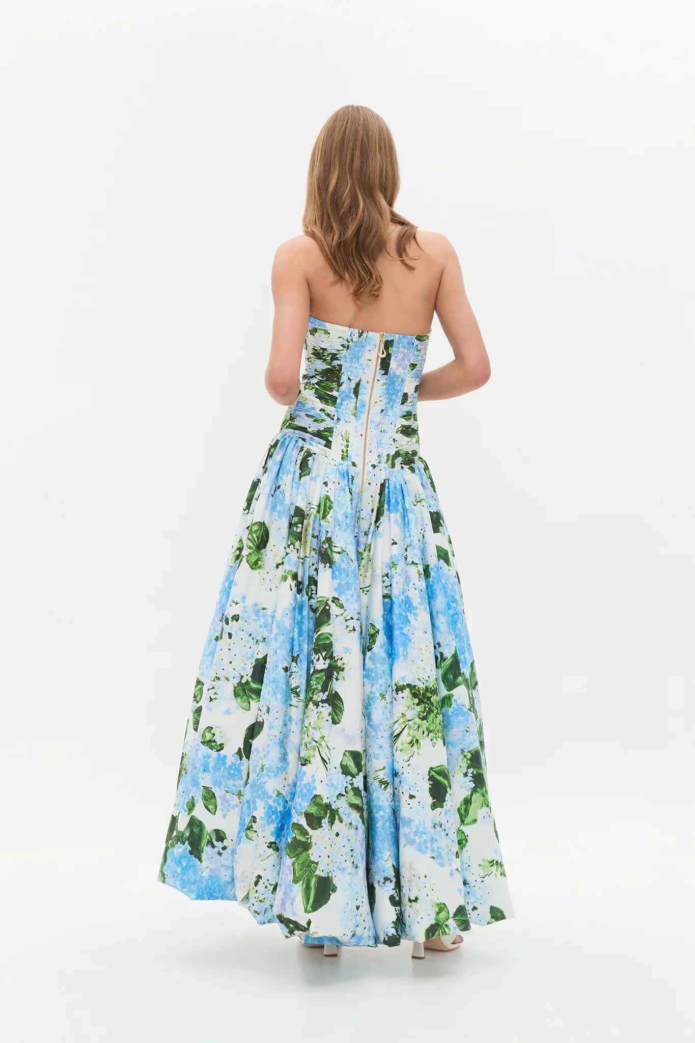 Behold Maxi Dress - Blue hydrangea
