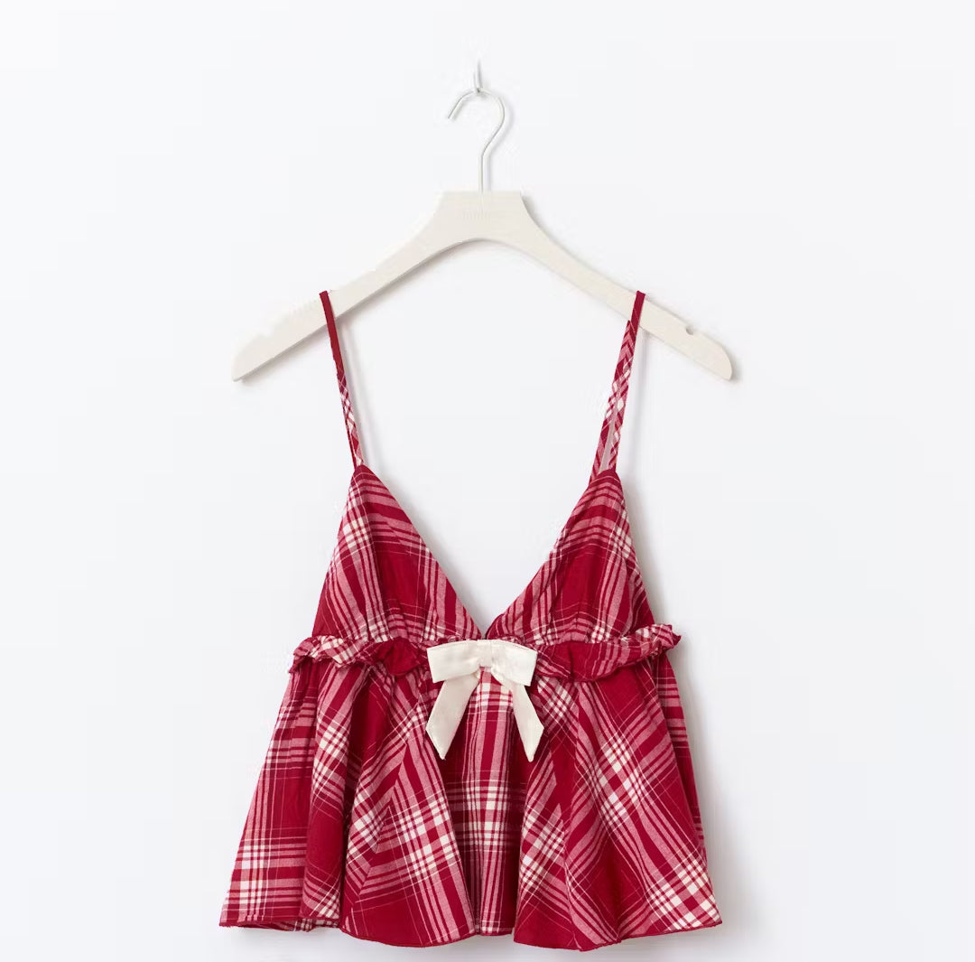 Christmas Plaid Flannel Pajama Set