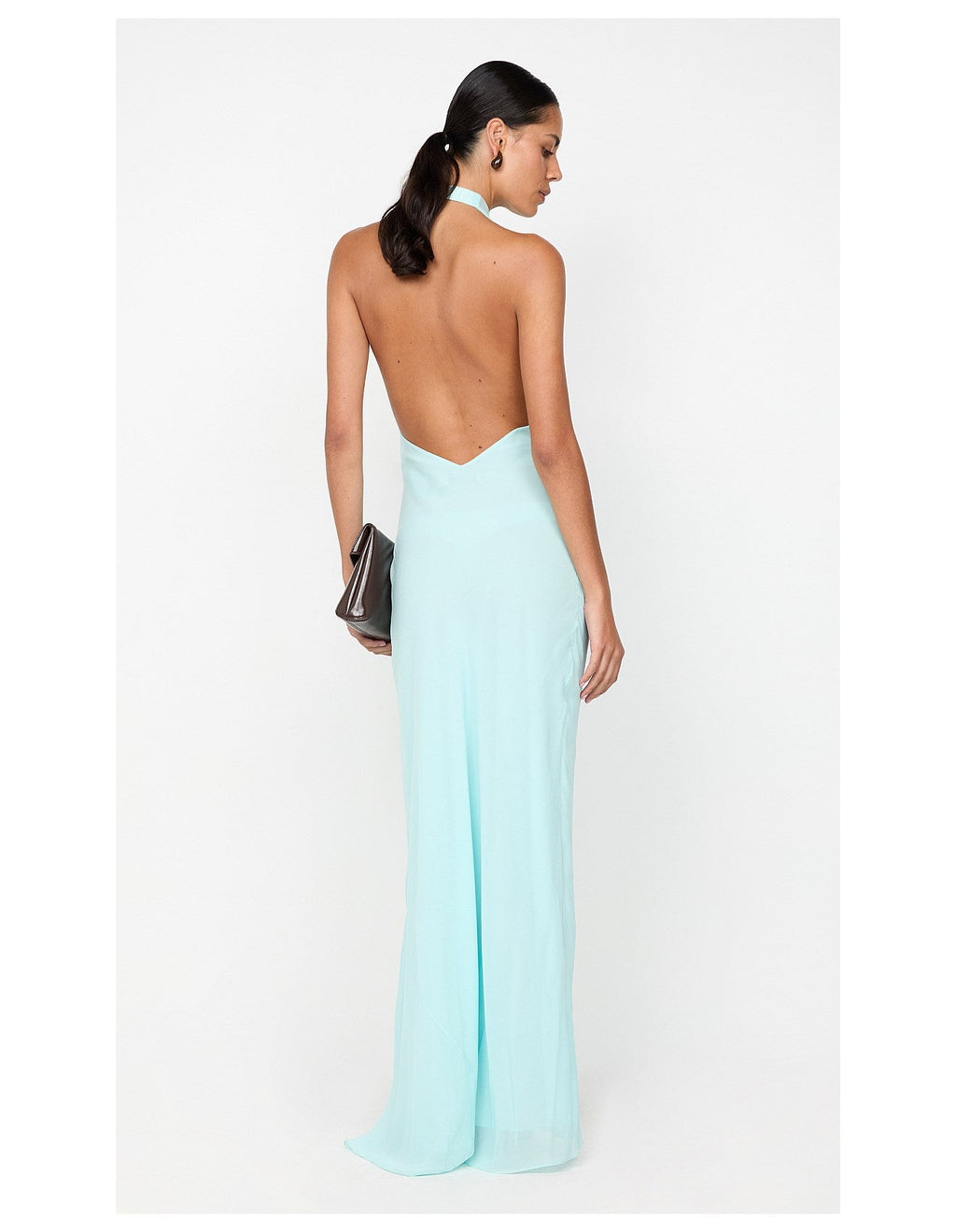Sky Whisper Cross-Back Gown