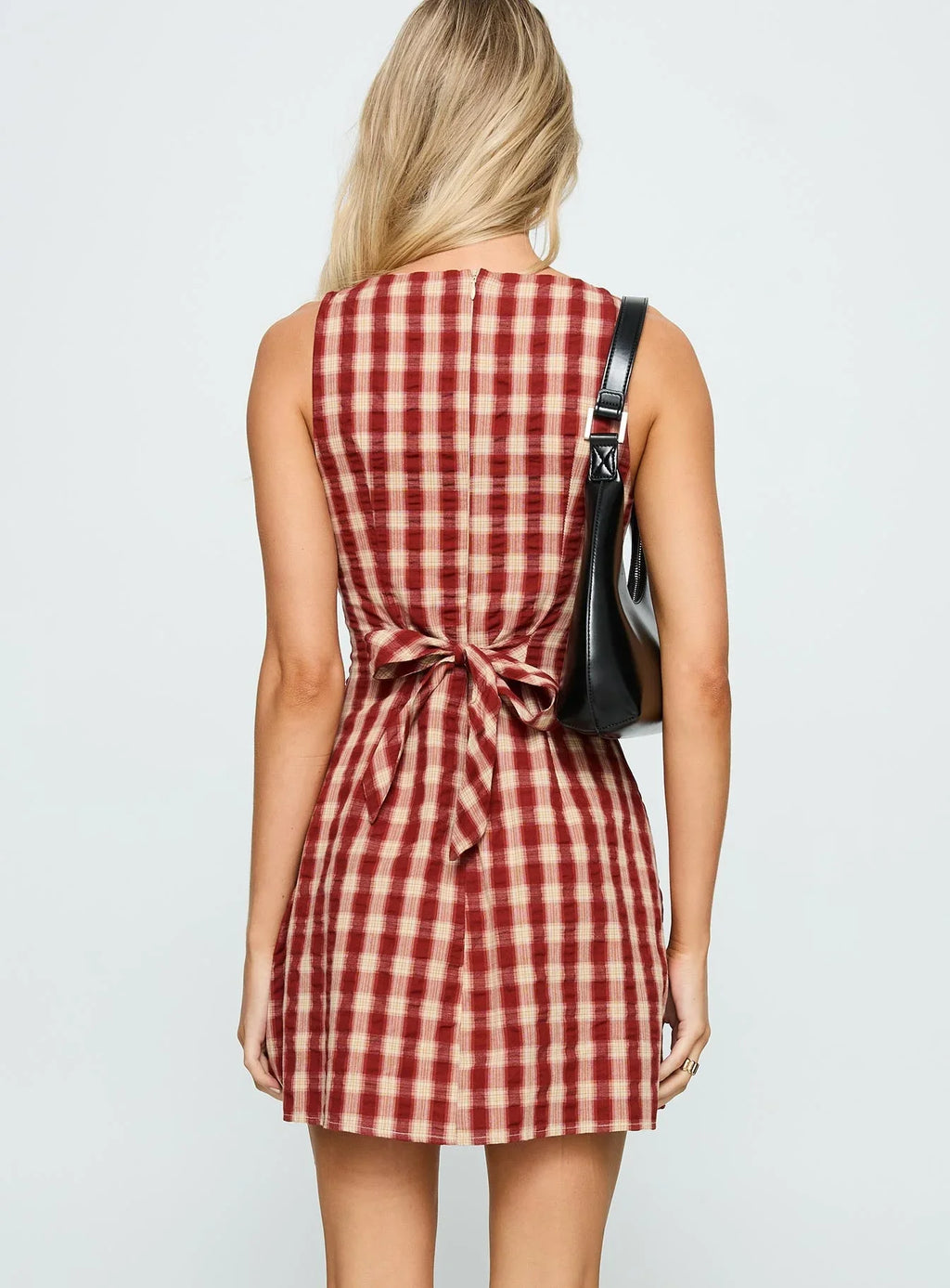 Rosewood Plaid Mini Dress