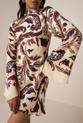 Fall Harvest Floral Mini Dress