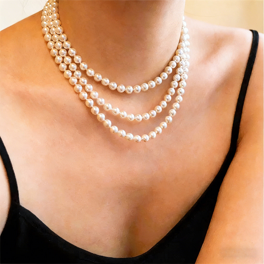 Opaline 150CM Layered Pearl Necklace