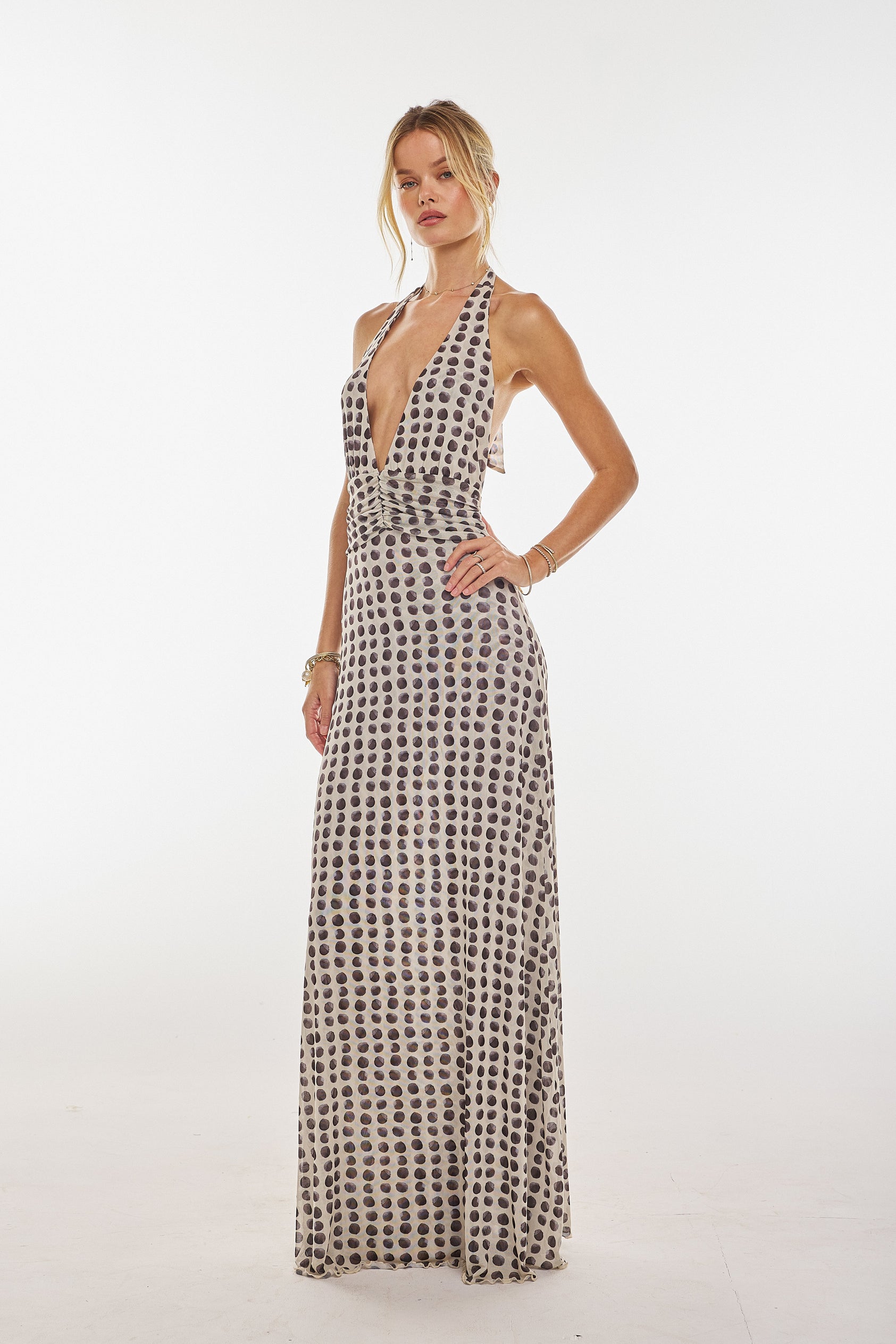 Polka Dot Vintage Halter Dress