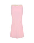 Pink Bloom Mermaid Maxi Skirt