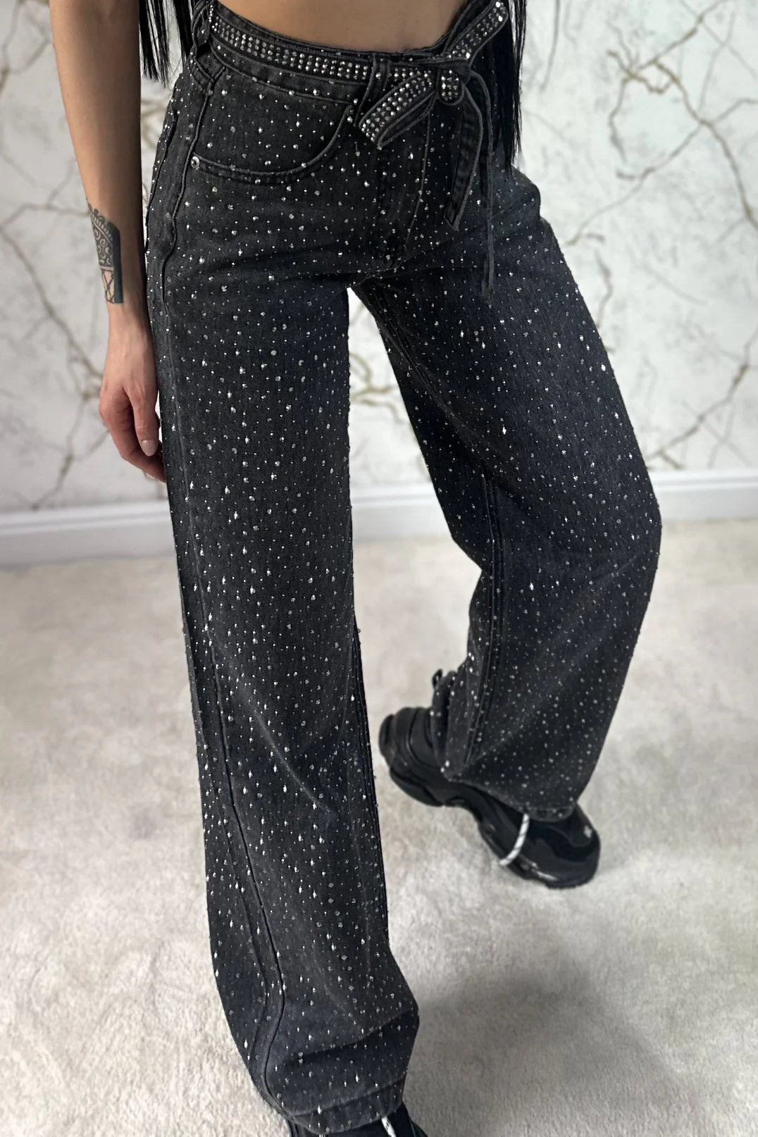Starlight Bling Wide Jeans