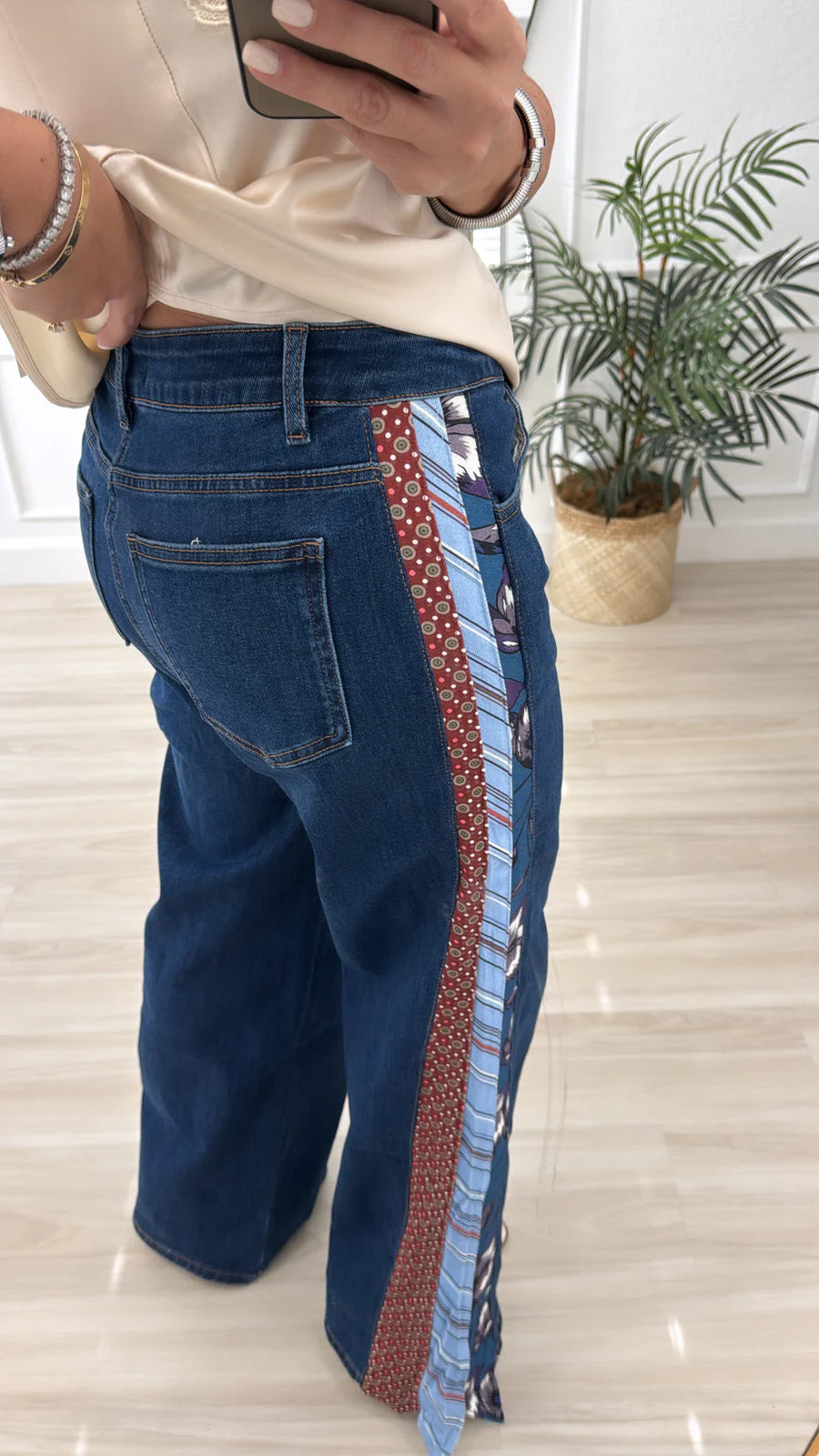 Patchwork Harmony Flare Jeans