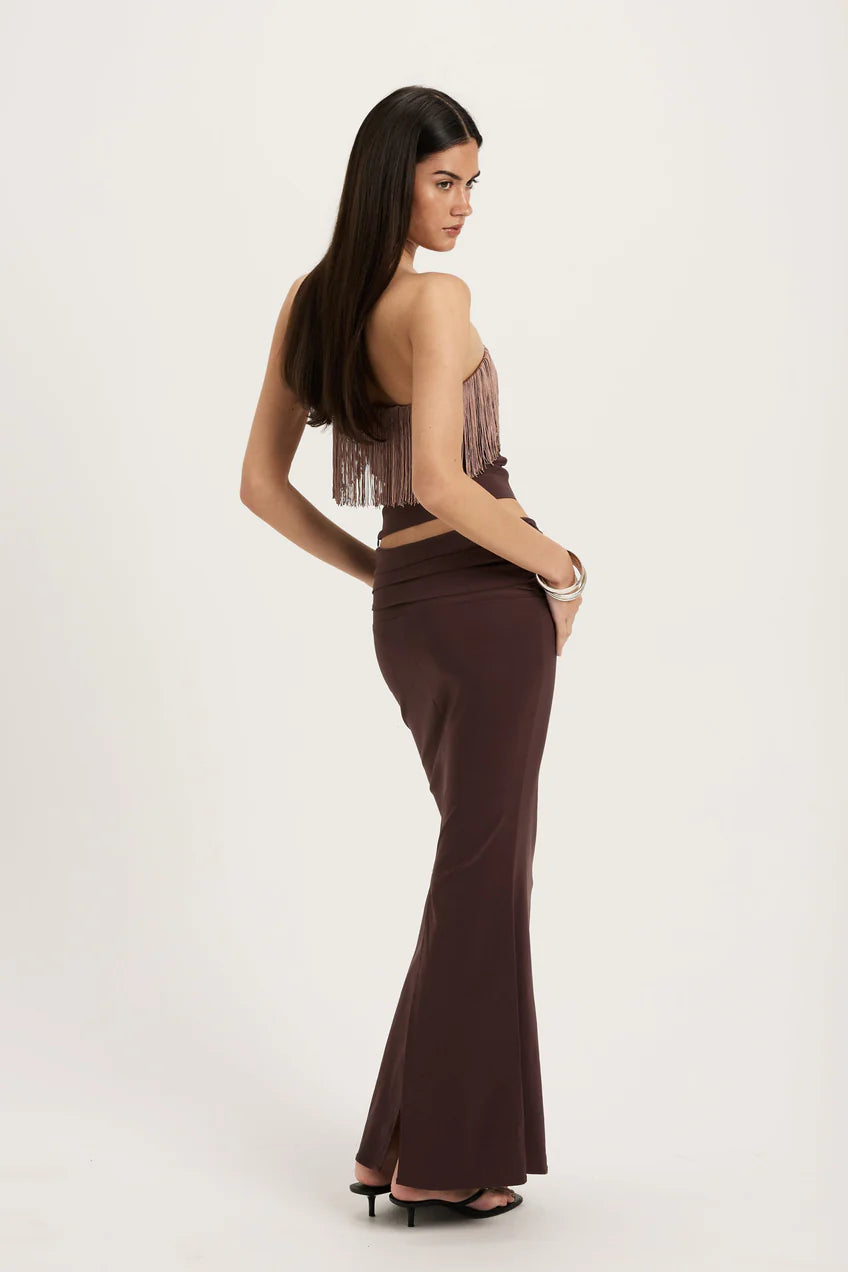 Violet Curve Midi Skirt