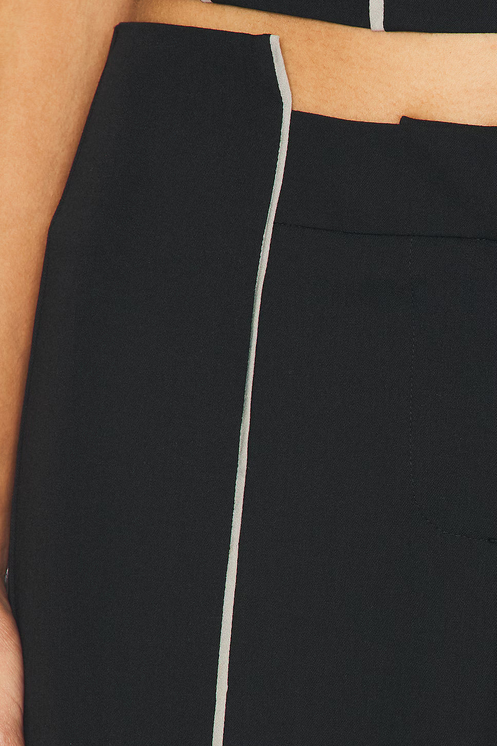 Graphic Line Straight Pants