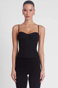 Noir Sculpt Corset Top