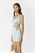Glacielle Crystal Bloom Mini Dress