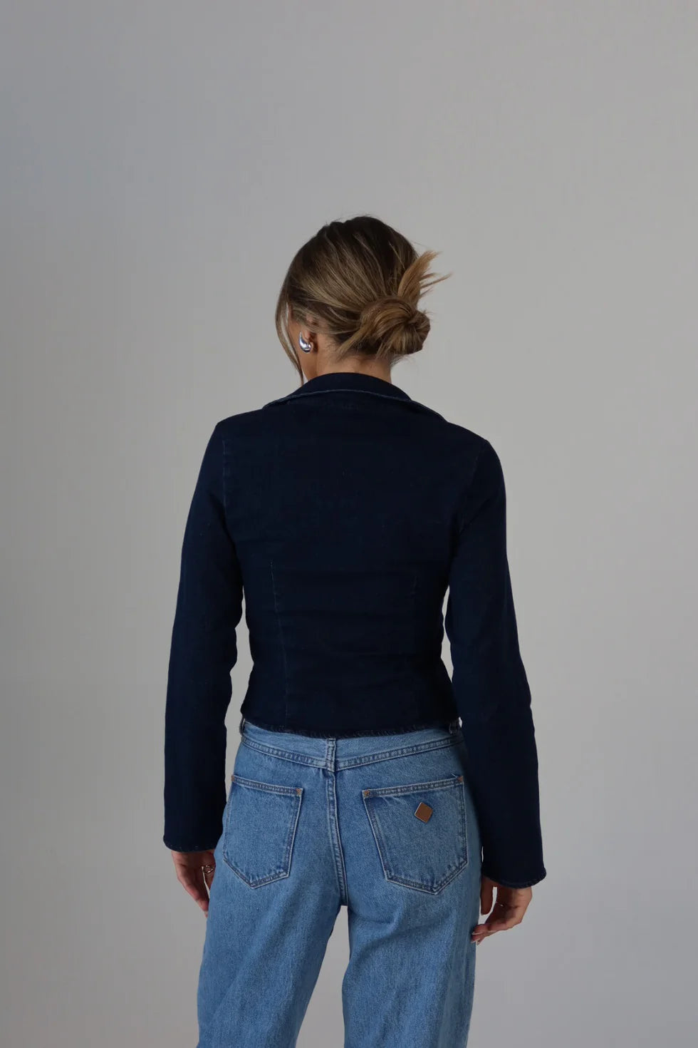 Denim Love Letter Tie Top