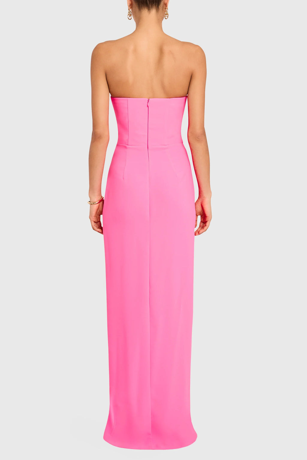 Rosefire V-Slit Maxi Dress