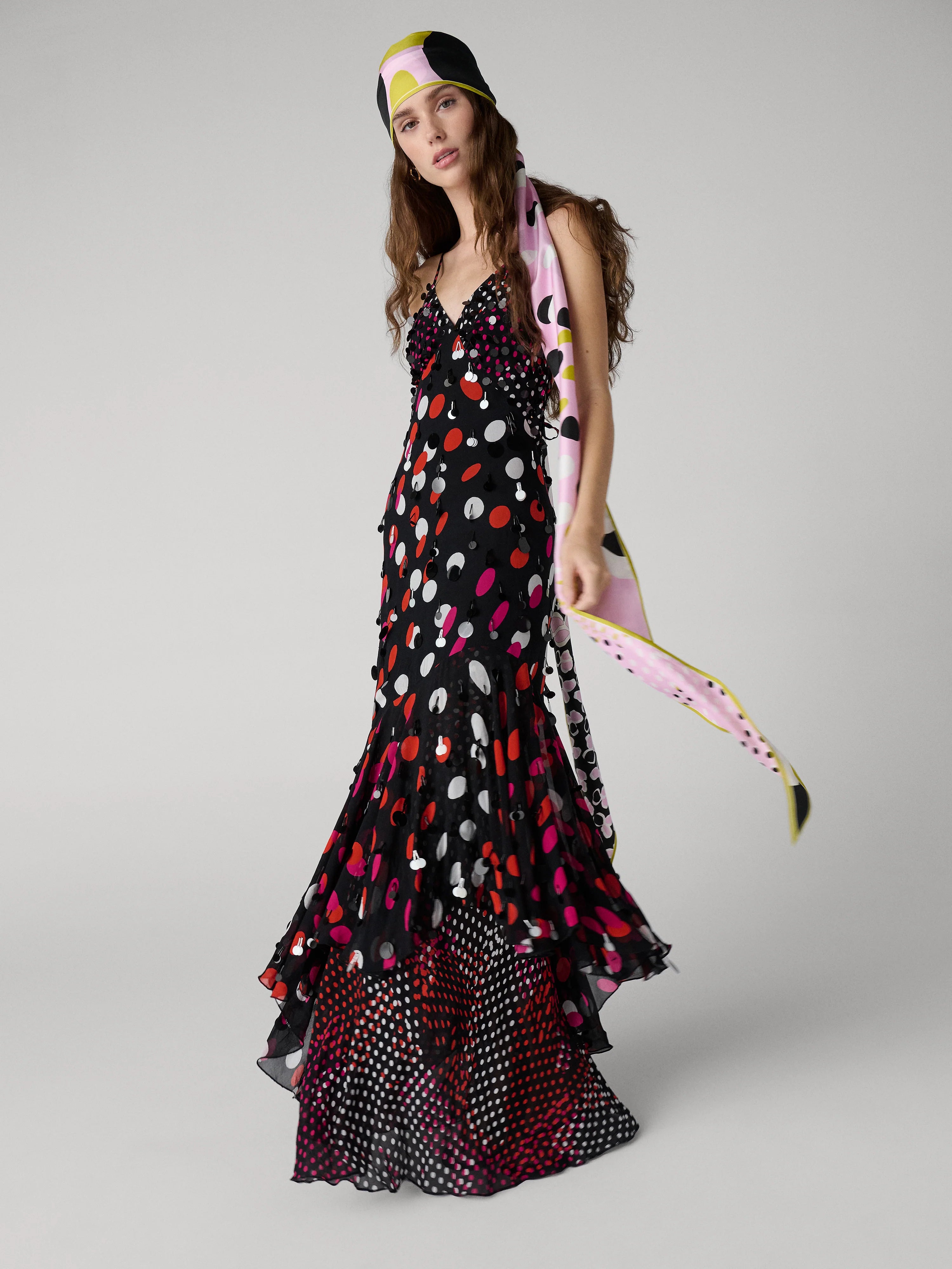 Starlit Polka Gown