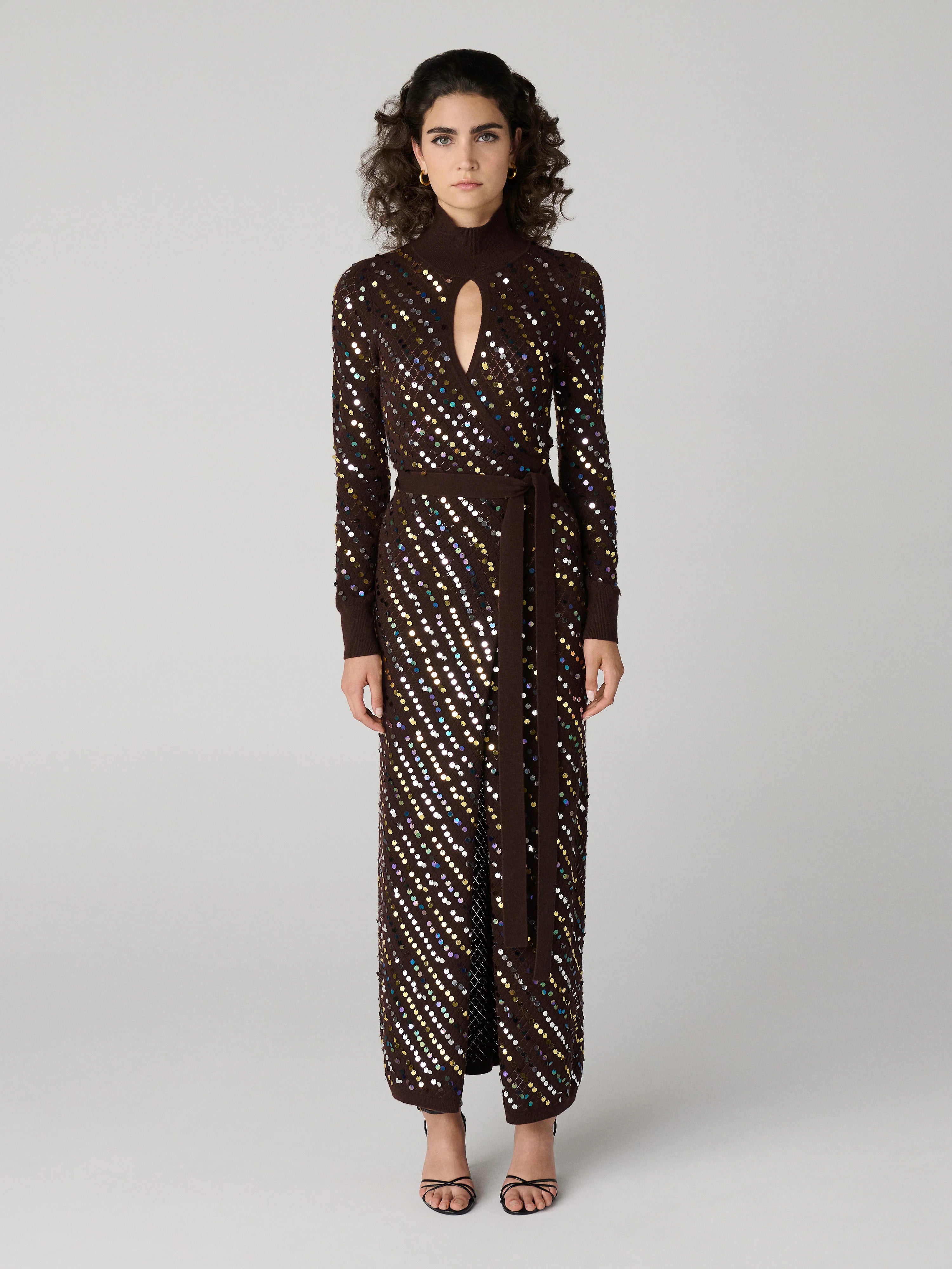 Cocoa Stardust Silhouette Maxi Dress