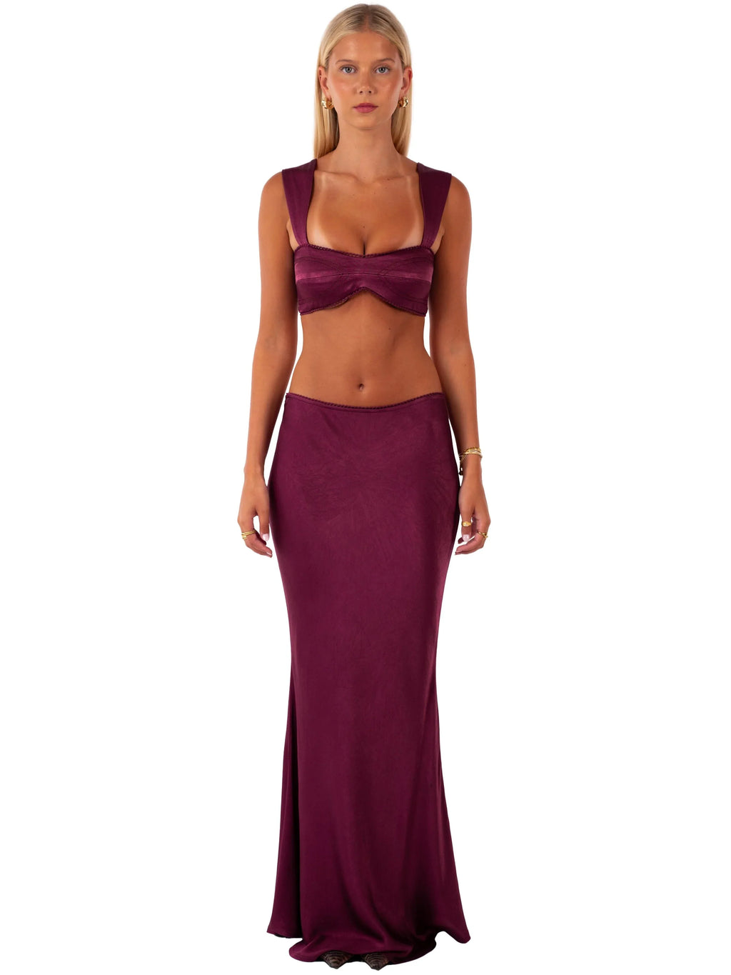 Burgundy Tie Muse Bralette