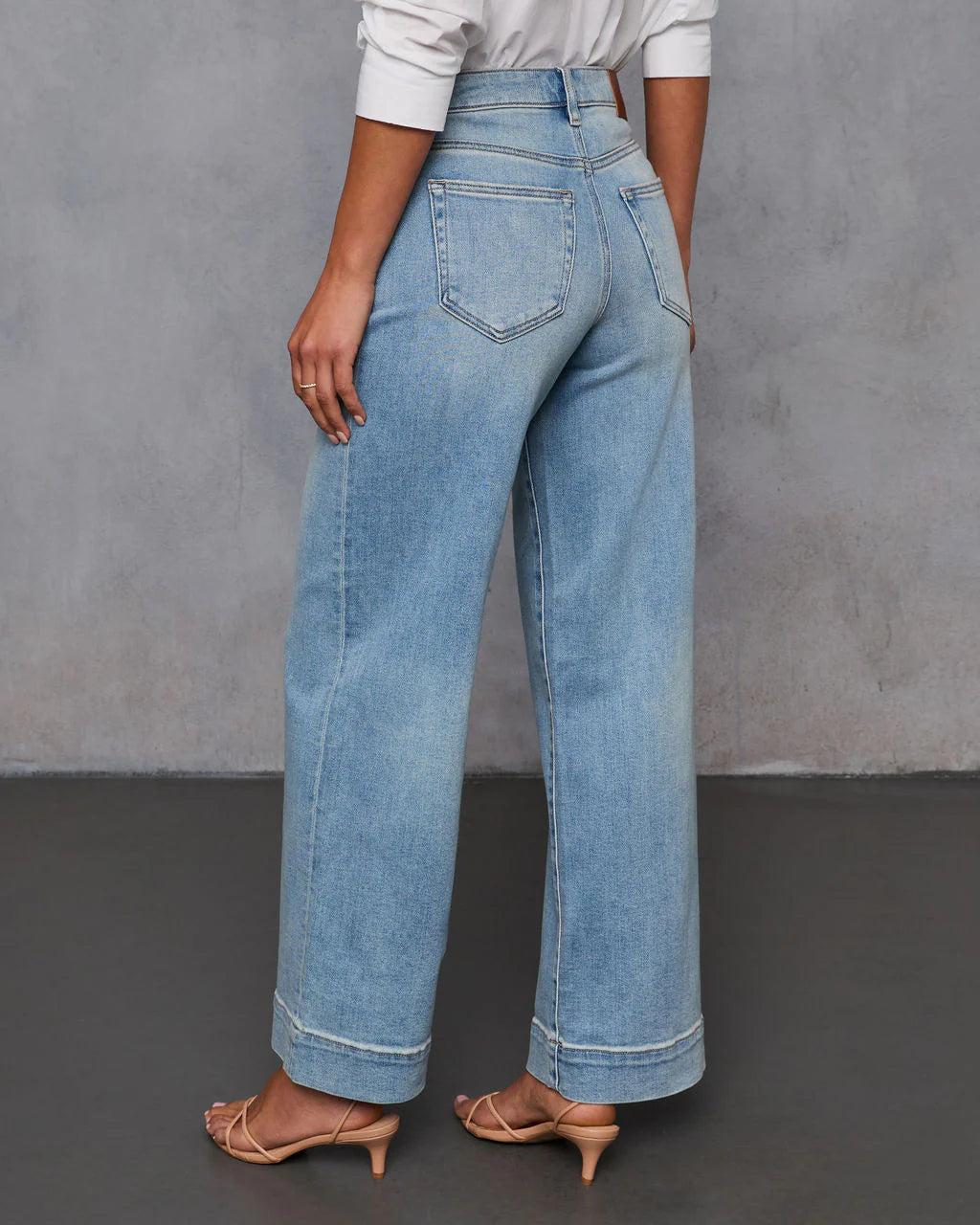 Janis Super Stretch Wide Leg Jeans