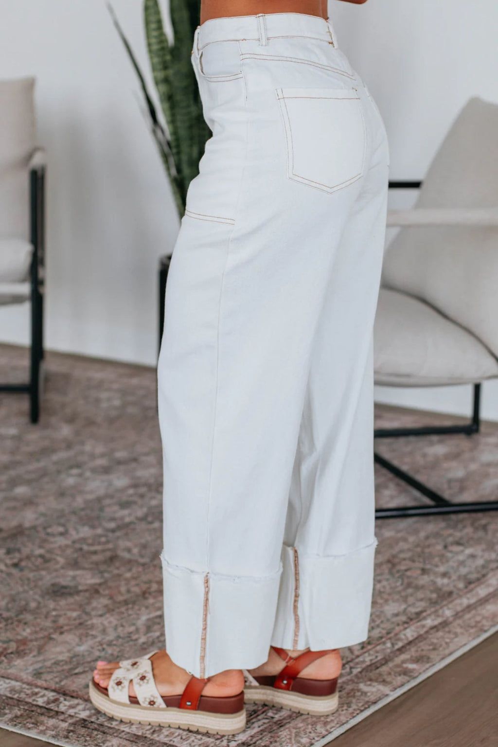Ivory Wide Leg Pants – Effortless Boho Chic