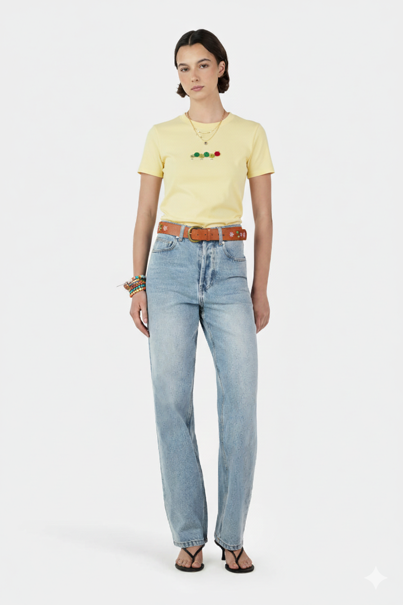 Cute Button Tee