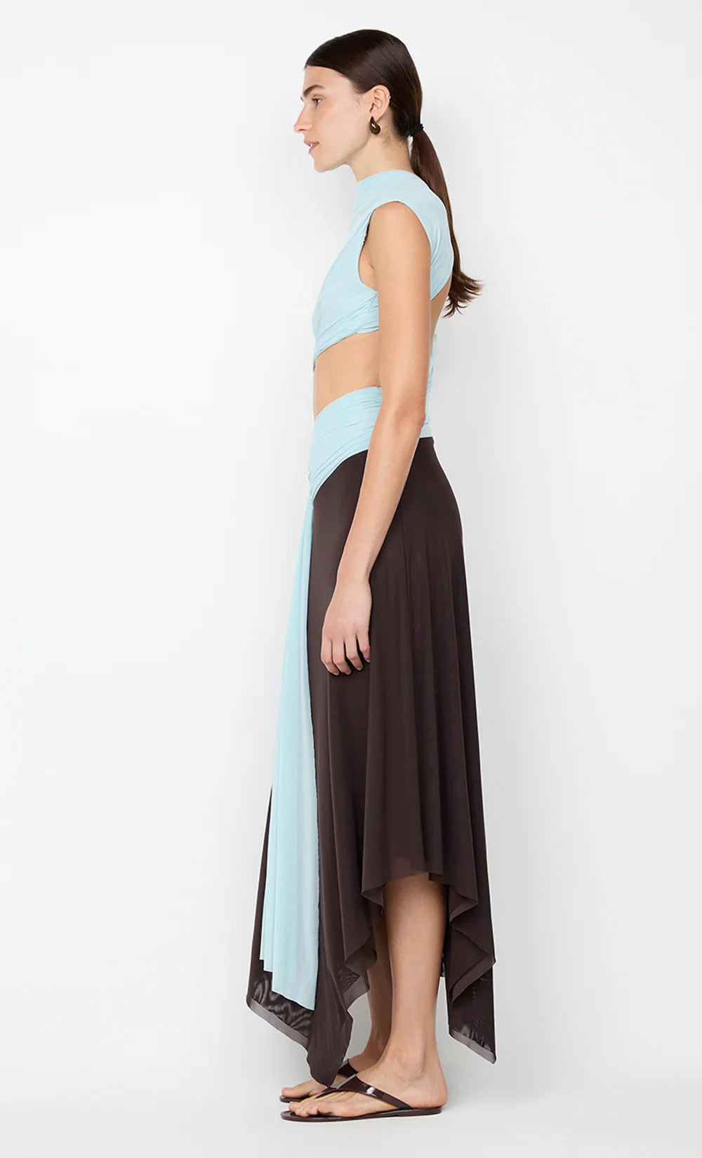 Sky Illusion Mesh Midi Dress