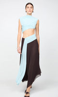 Sky Illusion Mesh Midi Dress