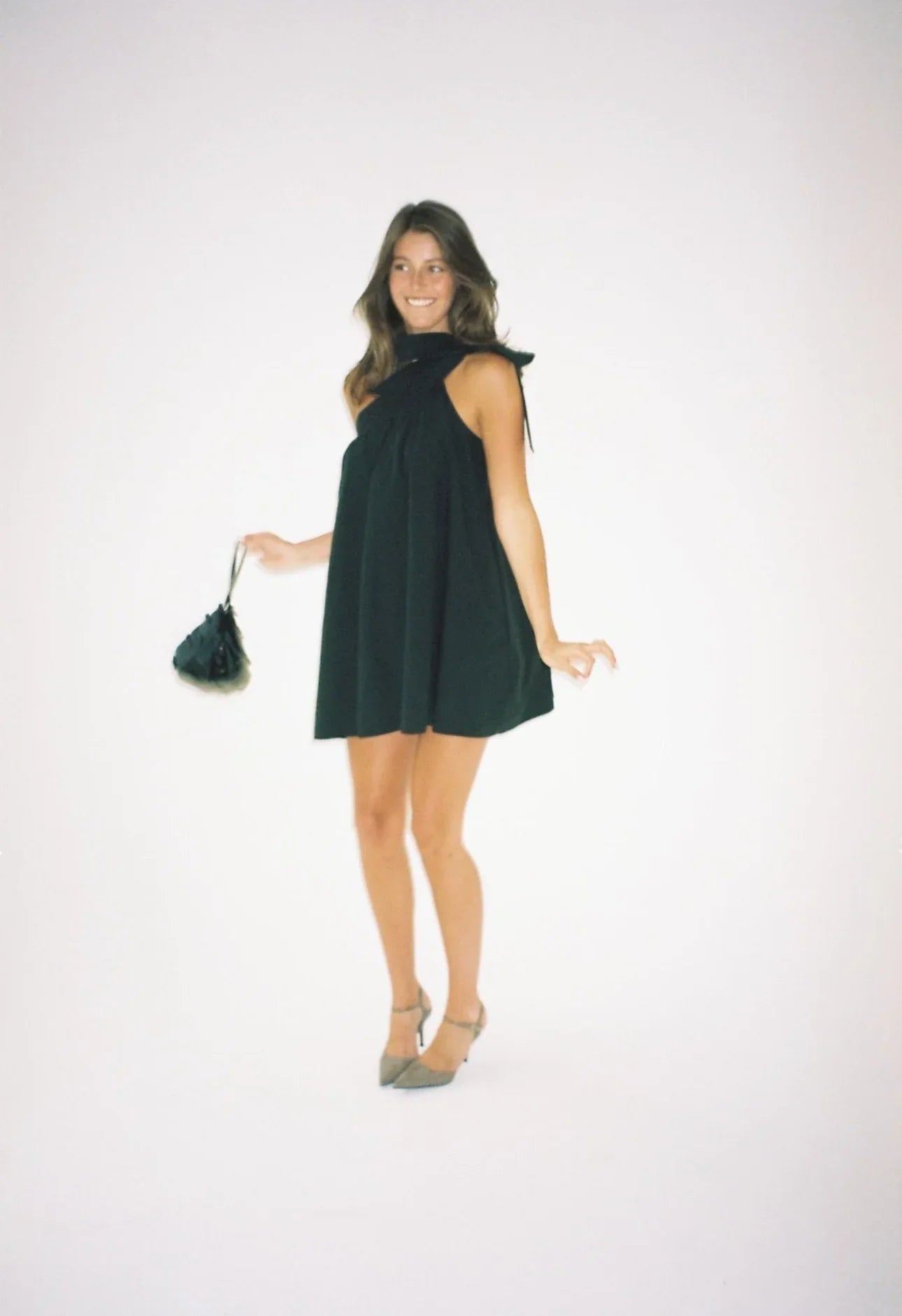 Midnight Puff Kiss Mini Dress