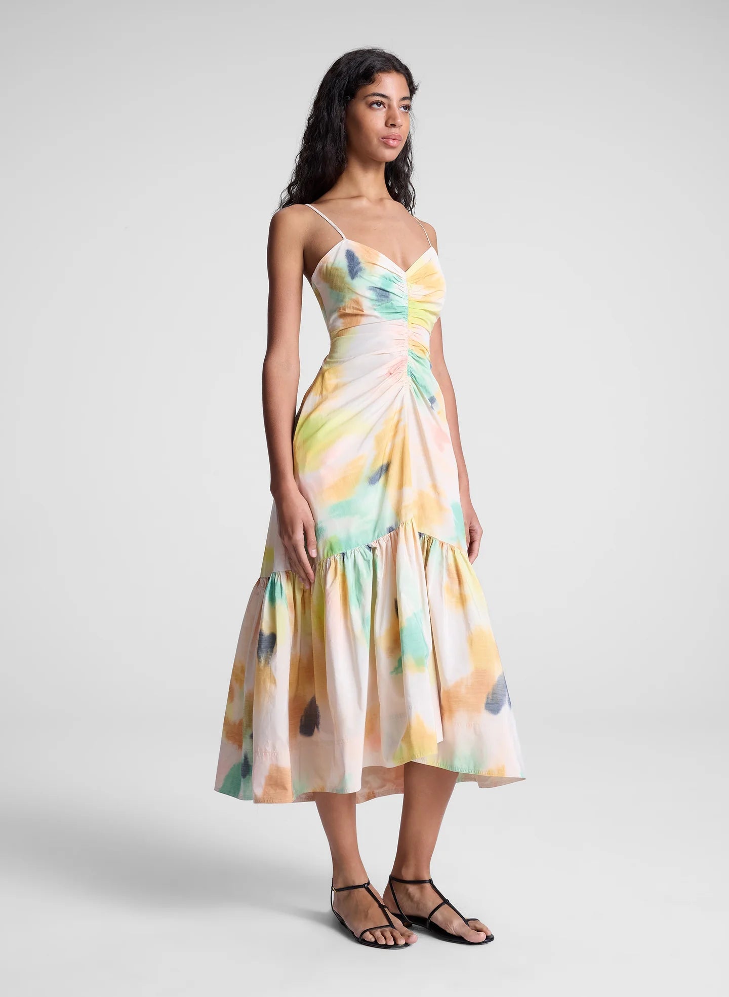 Tie-Dye Cami Midi Dress