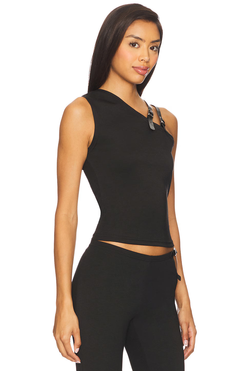 Midnight One-Shoulder Crop