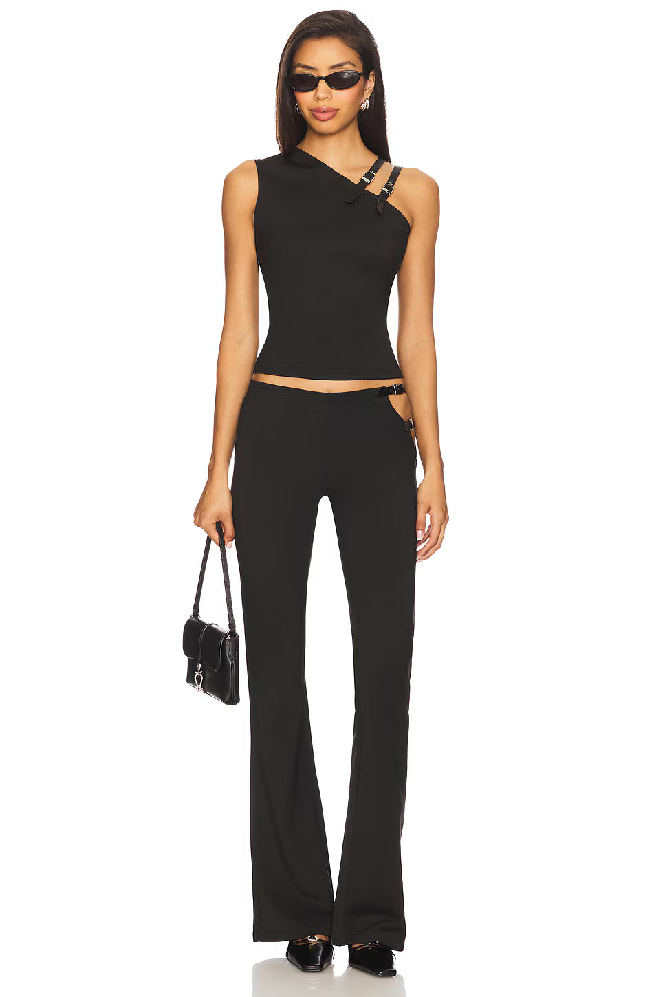 Midnight One-Shoulder Crop