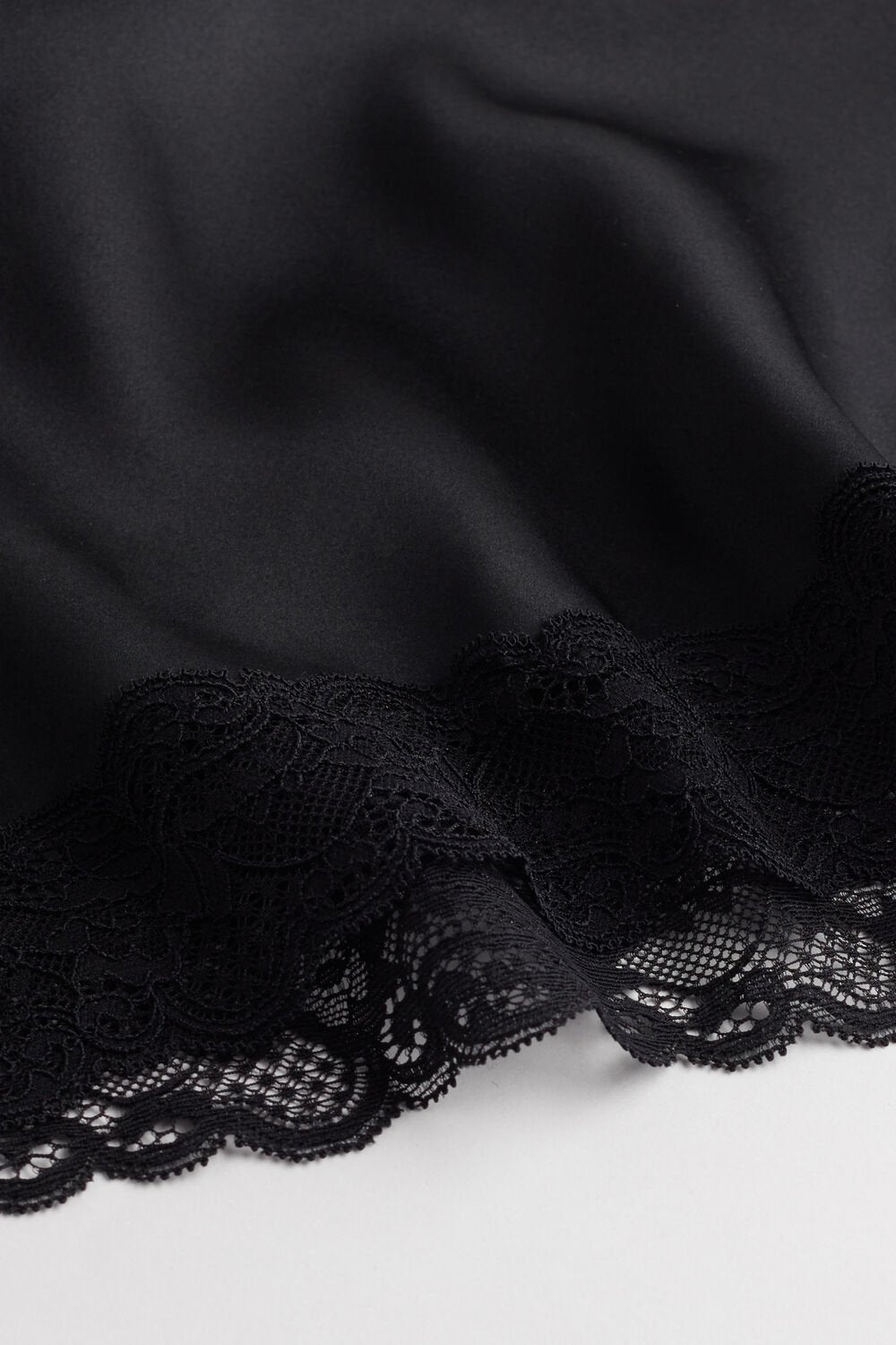Midnight Lace Satin Camisole