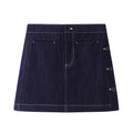 Midnight Edge Denim Mini Skirt