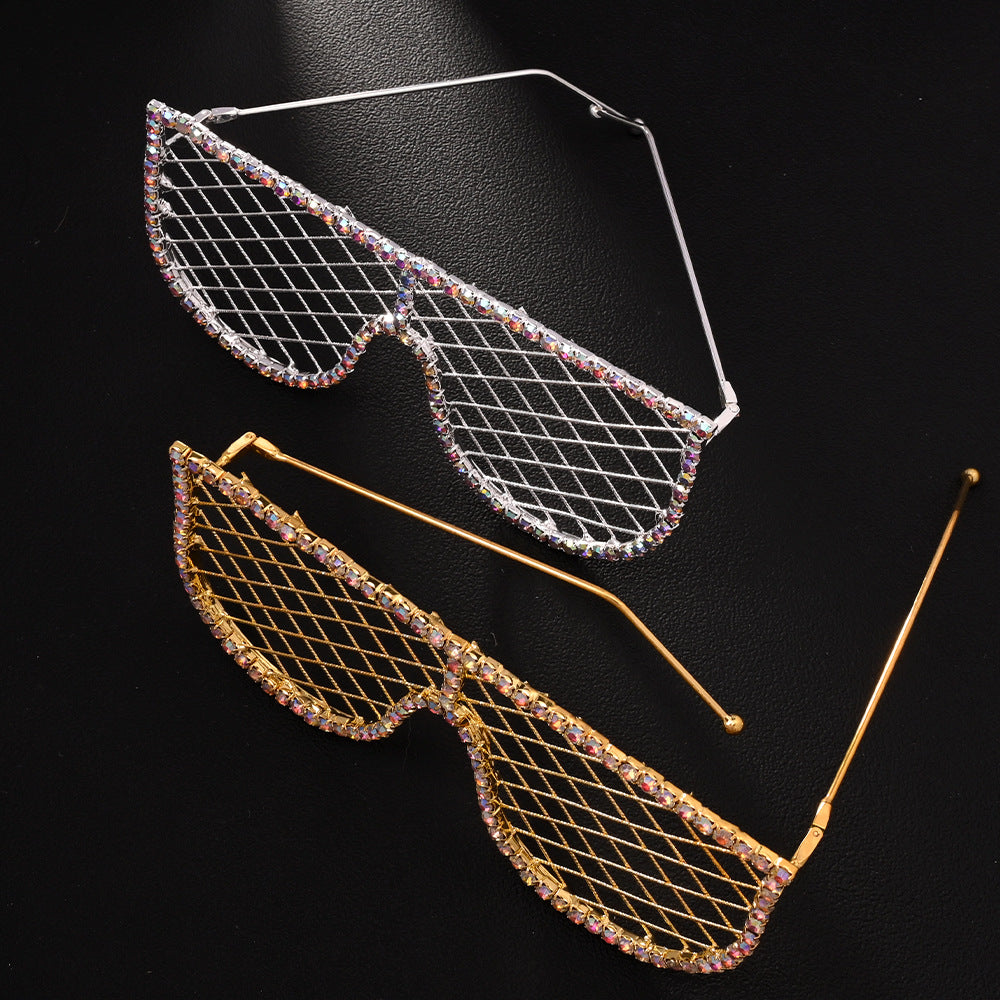 Rhinestone Frameless Party Glasses – Sparkle Vibes