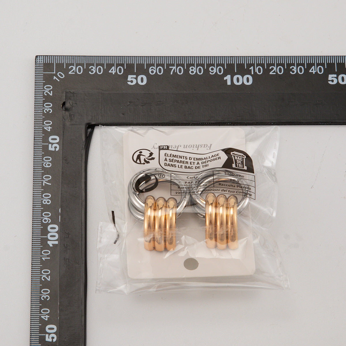 Arden Mixed Metal Ripple Earrings