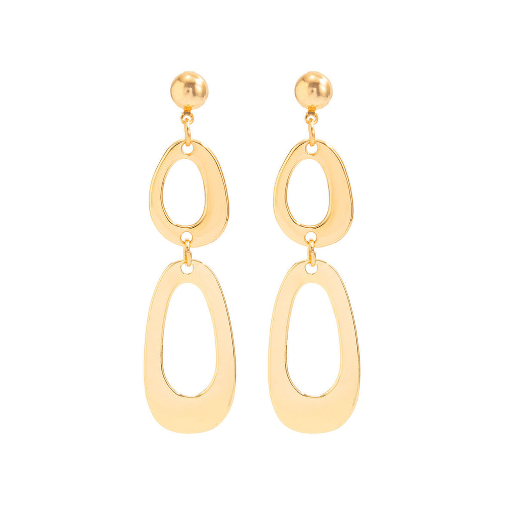 Gold O-Ring Hollow Chain Jewelry Set