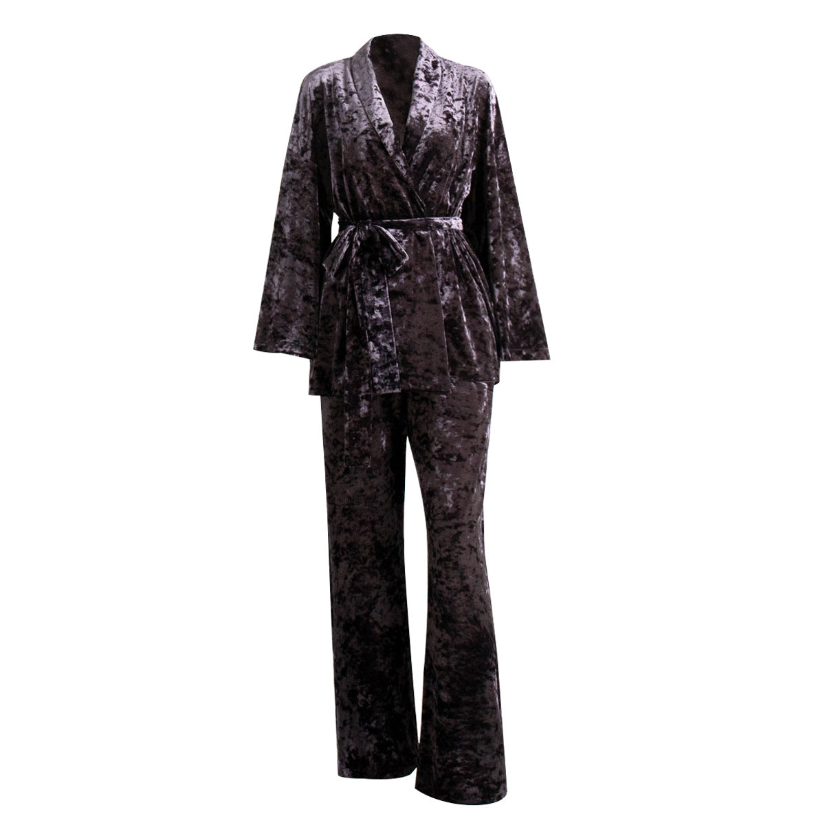 Velvet Robe Pajama Set – Luxe Holiday Loungewear