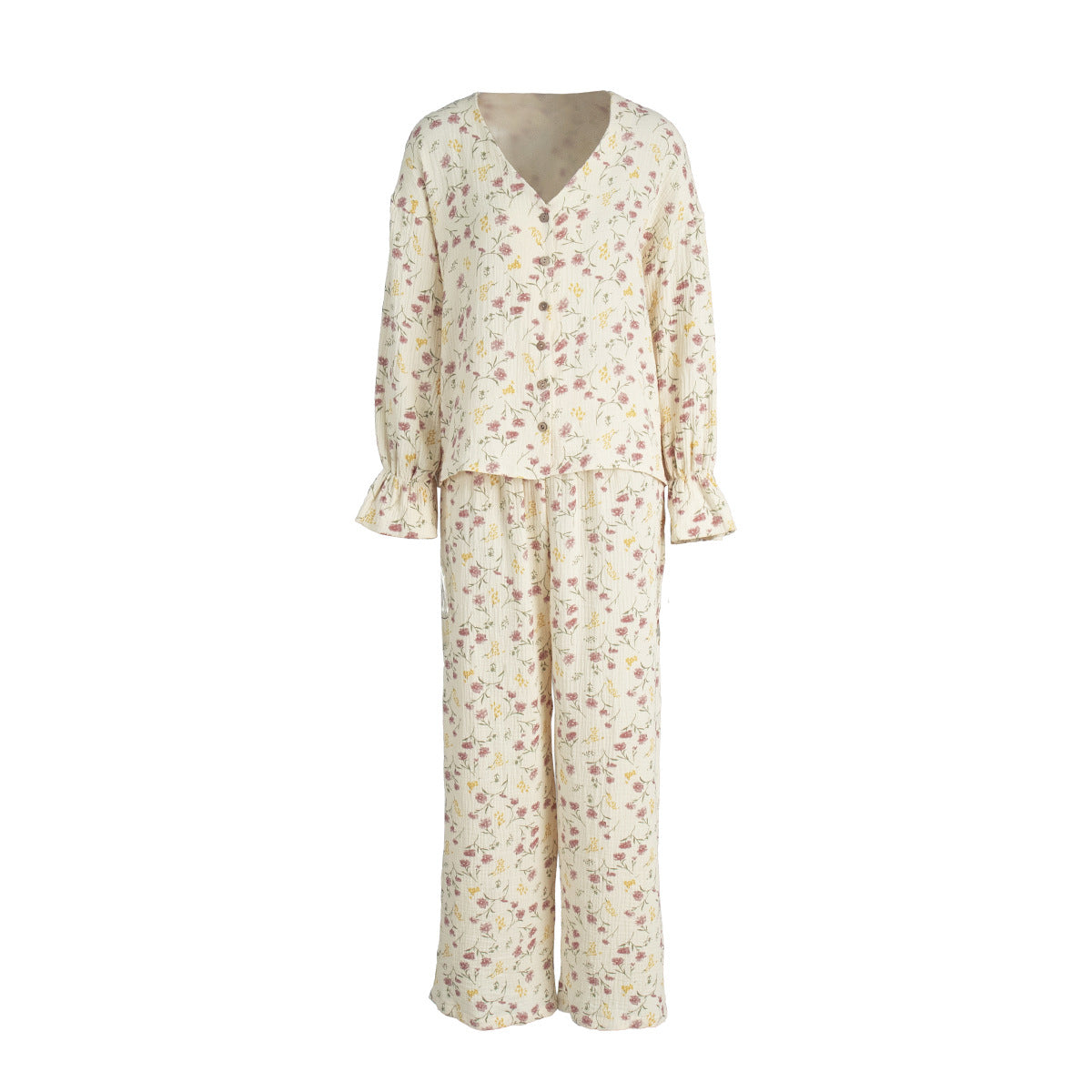 Flora Print Pajama Set – Cozy Bloom Vibes