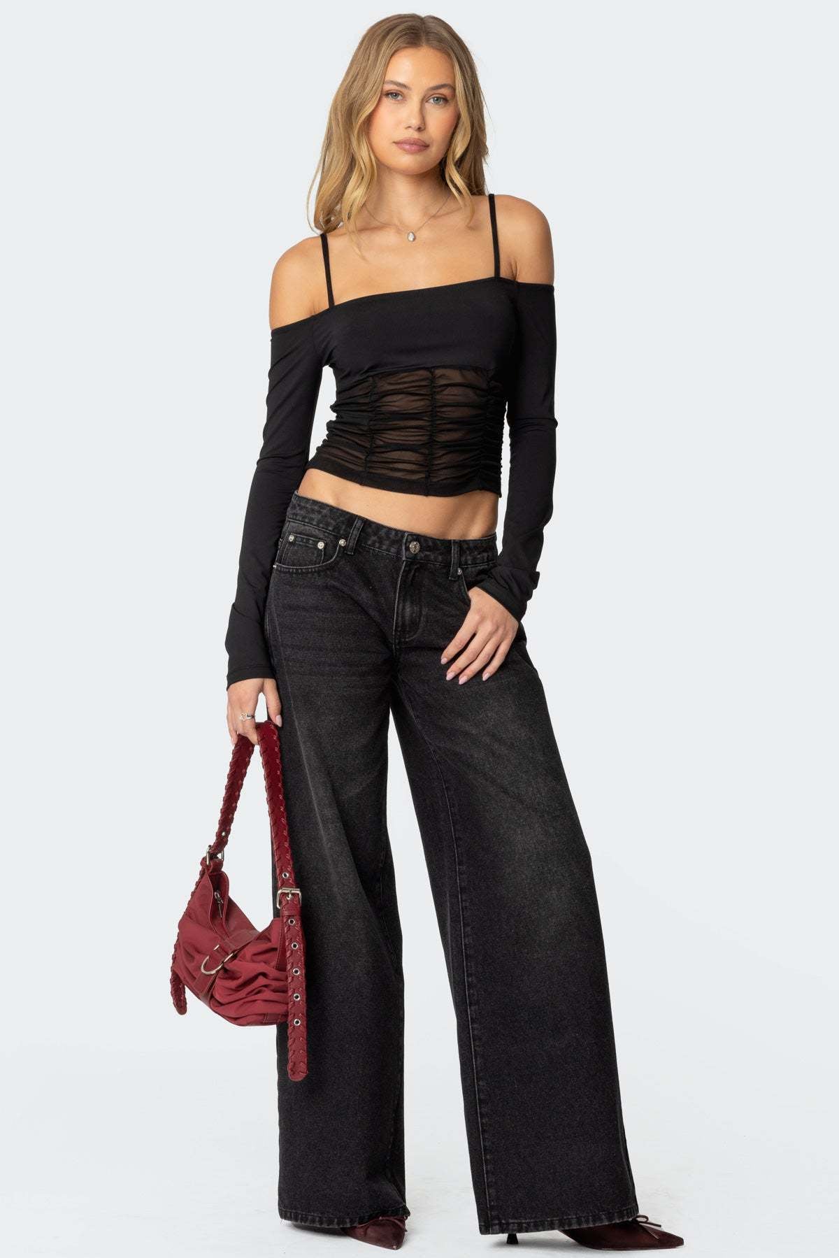 Black Westbrook Vintage Wide Jeans