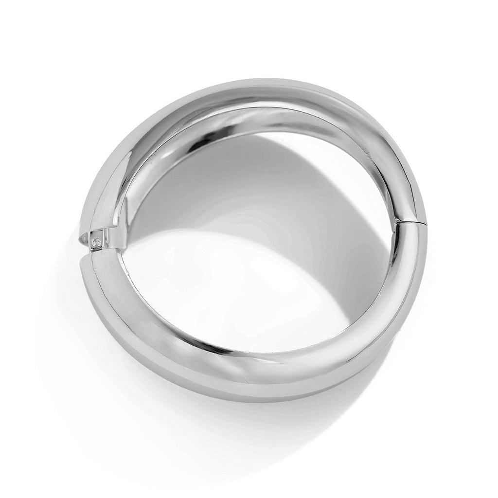 Metallic Teardrop Spring Bangle