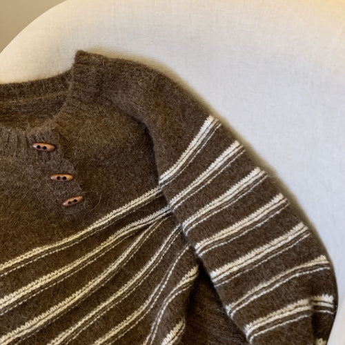Buckled Up Striped Pullover Sweater – Retro Cozy Style
