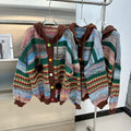 Striped Hoodie Knit Cardigan – Cozy Casual Style