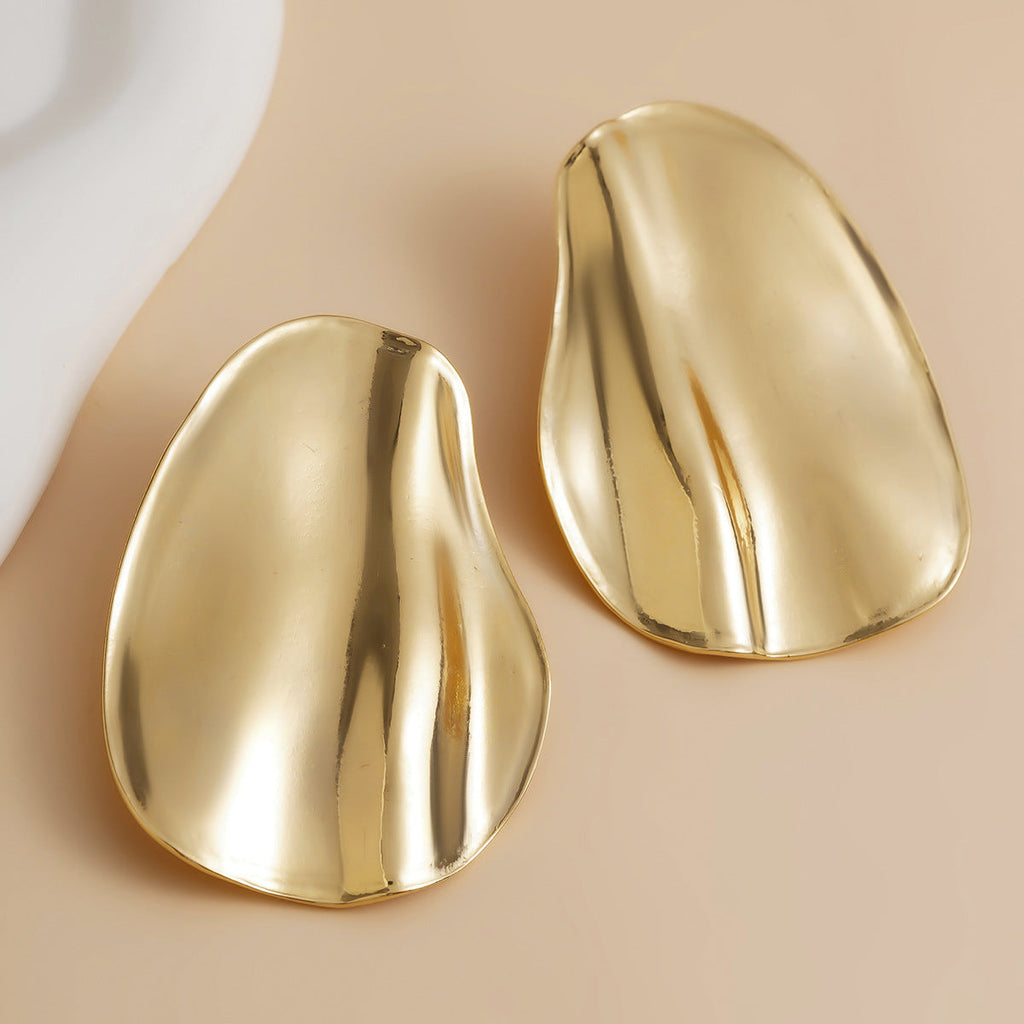 Auric Pleat Drop Earrings