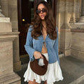 Denim Moonlit Tie Shirt
