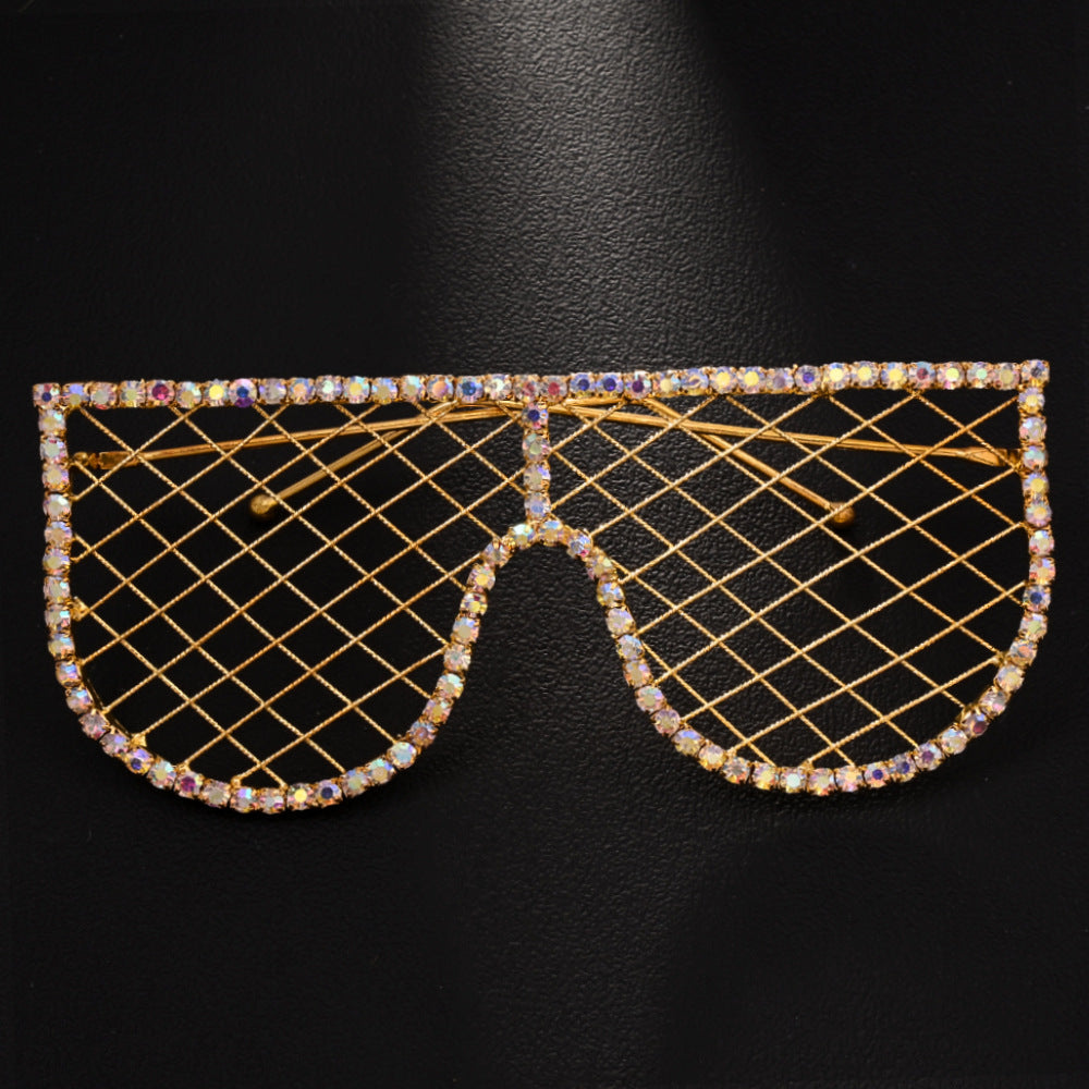 Rhinestone Frameless Party Glasses – Sparkle Vibes
